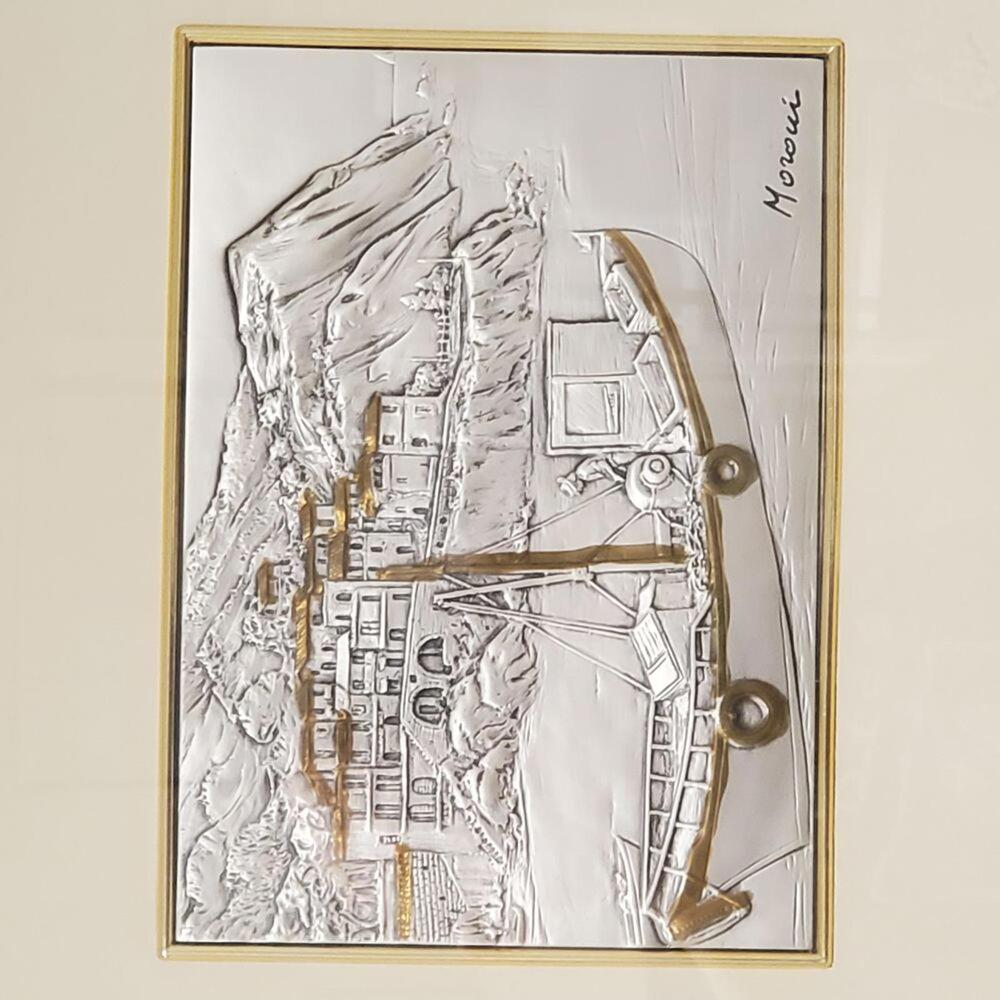 Moroni Signed Sterling Silver Engraving 20/250 Framed Italian Silver Art - Picture 3 of 10